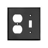 Ageless Iron Single Toggle / Duplex Combination Wall Plate