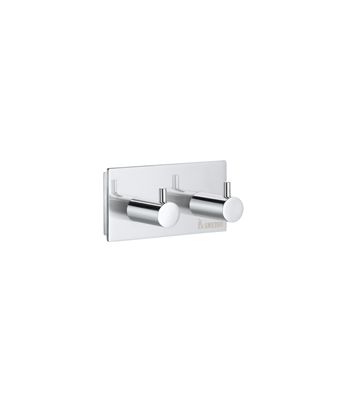 Smedbo Pool Collection Double Hook - Polished Chrome