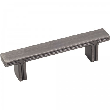 Hardware Resources Anwick 3 Inch CC Rectangle Cabinet Pull - Brushed Pewter