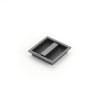 Schaub Modo Centered Recessed Pull 3 7/8 inch cc Gun Metal