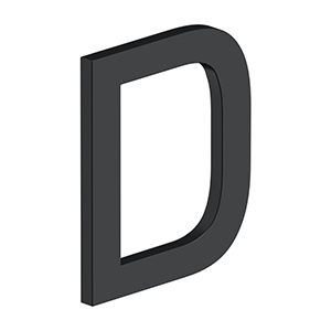 4 Inch Letter D, E Series With Risers, Stainless Steel