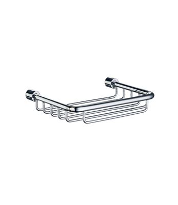 Smedbo Sideline Collection 5 Inch Single Level Soap Basket - Polished Chrome