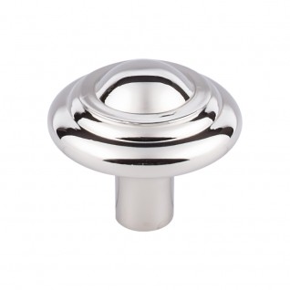 Top Knobs M2037 Aspen II Button Knob 1 3/4 Inch Polished Nickel