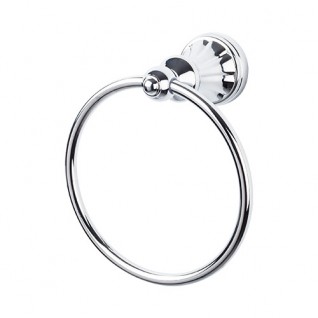 Top Knobs HUD5PC Hudson Towel Ring Polished Chrome
