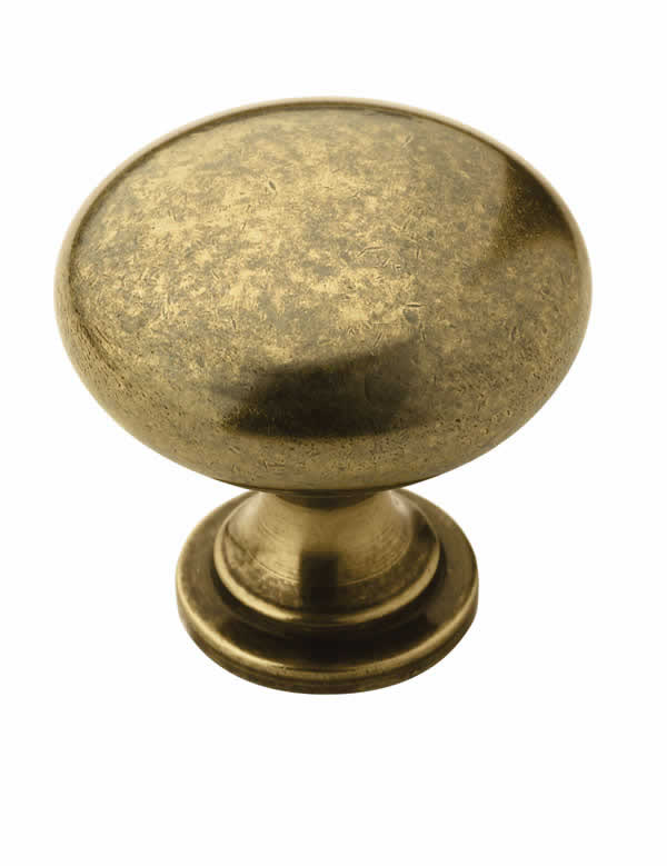 Amerock Edona 1 1/4 Inch Burnished Brass Cabinet Knob