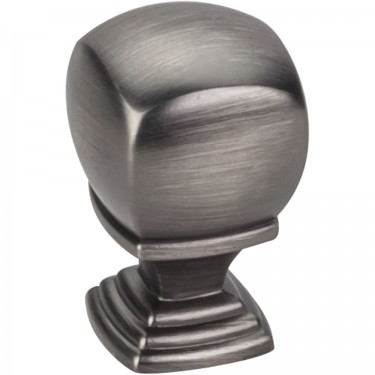 Hardware Resources Katharine 7/8 Inch Cabinet Knob - Brushed Pewter