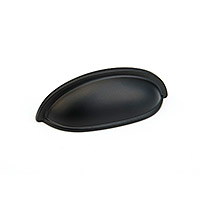Schaub Traditional Design Cup Pull 3 inch cc Flat Black