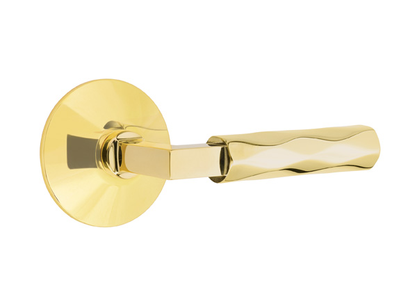 Emtek Tribeca Square Style Door Lever with Modern Rosette