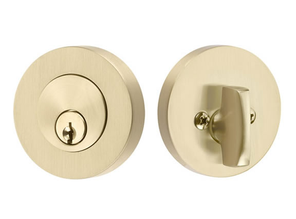 Emtek Modern Disc Single Cylinder Deadbolt