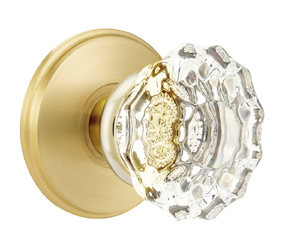 Emtek Astoria Clear Knob with Watford Rosette