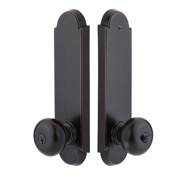 Emtek Annapolis Single Point KEYED Knob or Lever Sideplate