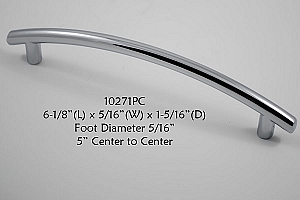 Residential Essentials 10271 Cabinet Pull in Polished Chrome