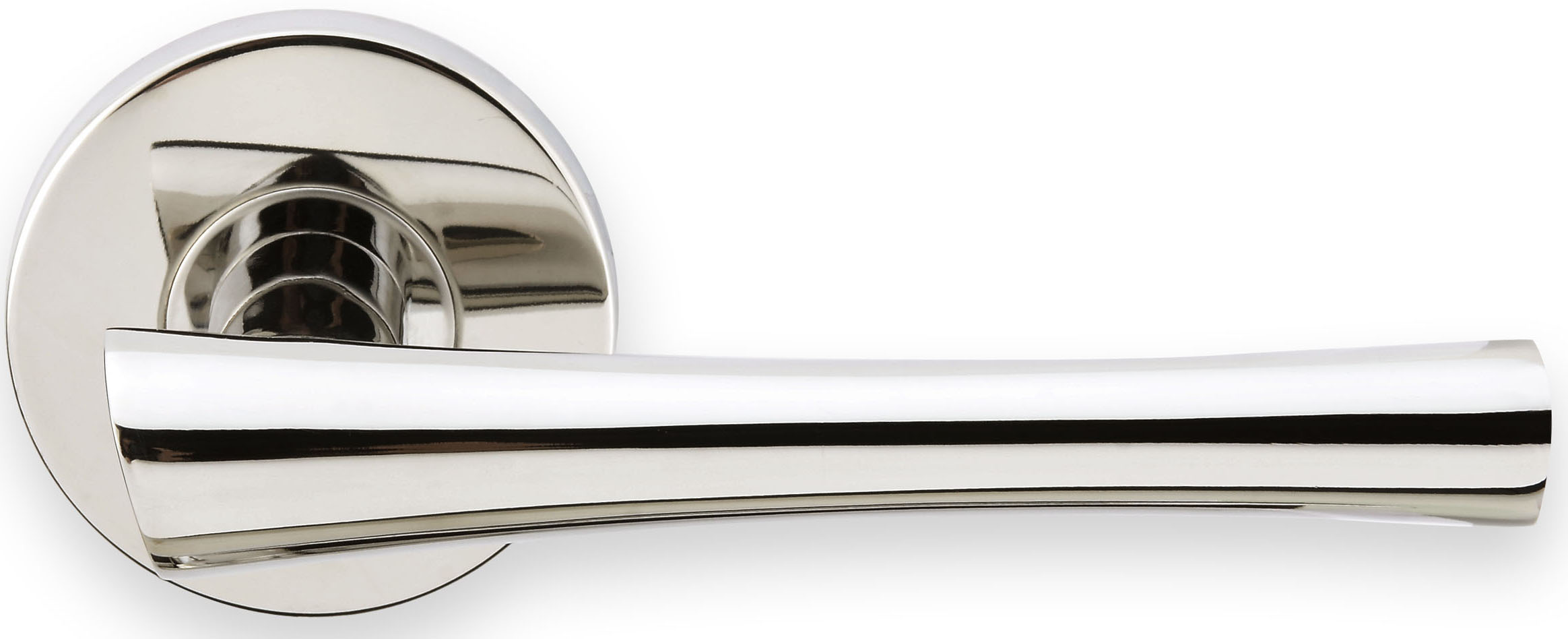 Inox 214 Champagne Lever Handle with Round Rosette