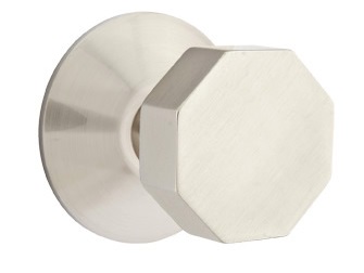 Emtek Octagon Modern Door Knob with Modern Rosette