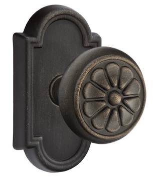 Emtek Lost Wax Petal Door Knob with Style 11 Rosette