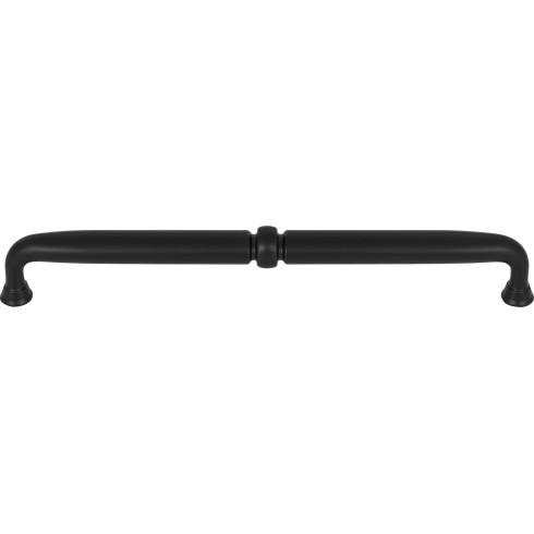 Top Knobs TK1025BLK Henderson Pull 8 13/16 Inch CC Flat Black