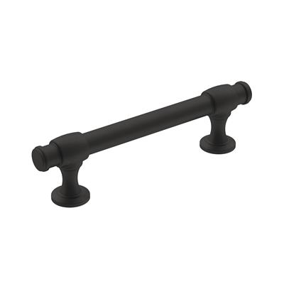 Amerock Winsome, 3-3/4 Inch cc Cabinet Pull, Matte Black