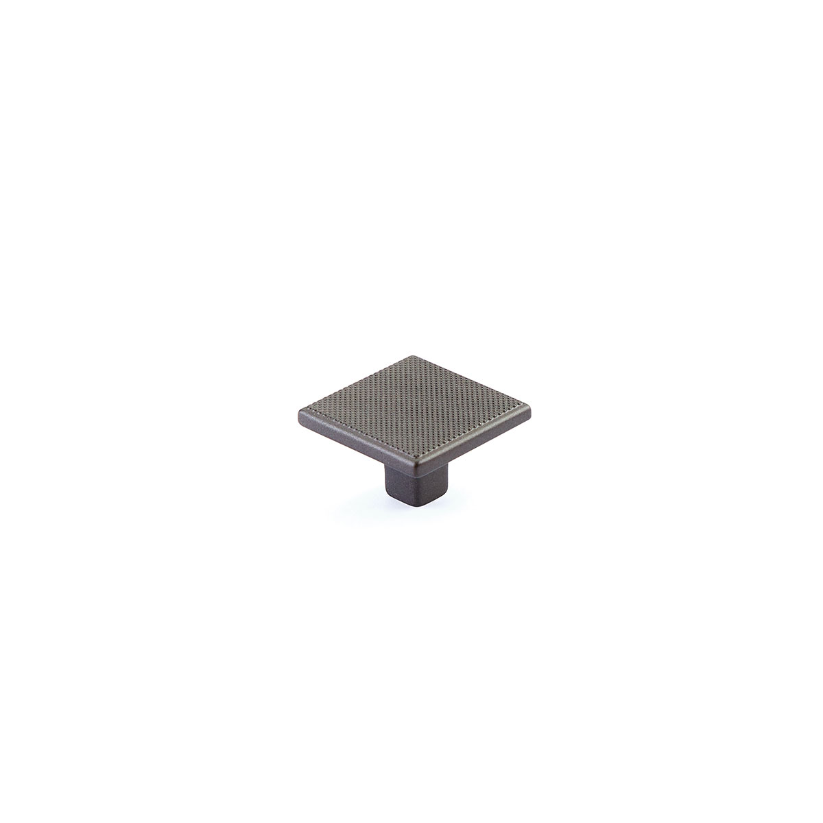 Schaub Quadrato, 1-3/8 Inch Gun Metal Square Knob