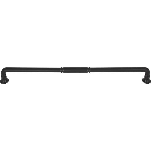 Top Knobs TK1009BLK Kent Appliance Pull 18 Inch CC Flat Black