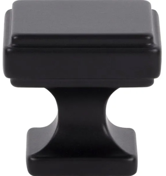 Atlas Homewares Kate Knob 1 1/4 Inch Matte Black