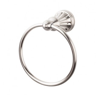 Top Knobs HUD5BSN Hudson Towel Ring Brushed Satin Nickel