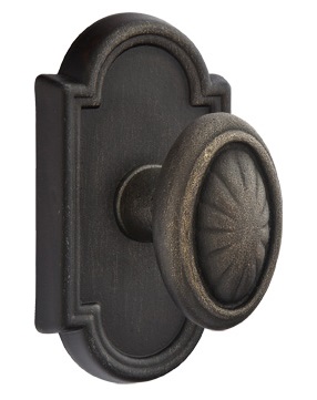 Emtek Lost Wax Parma Door Knob with Style 11 Rosette