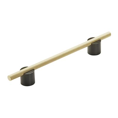 Amerock Transcendent 6-5/16 Inch cc Cabinet Pull Matte Black/Matte Gold