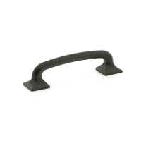 Schaub Northport 4 inch CC Rounded Cabinet Pull in Matte Black