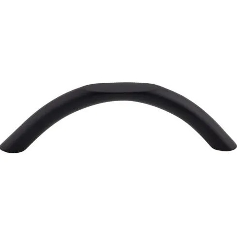 Top Knobs M542 Curved Pull 3 3/4 Inch CC Flat Black