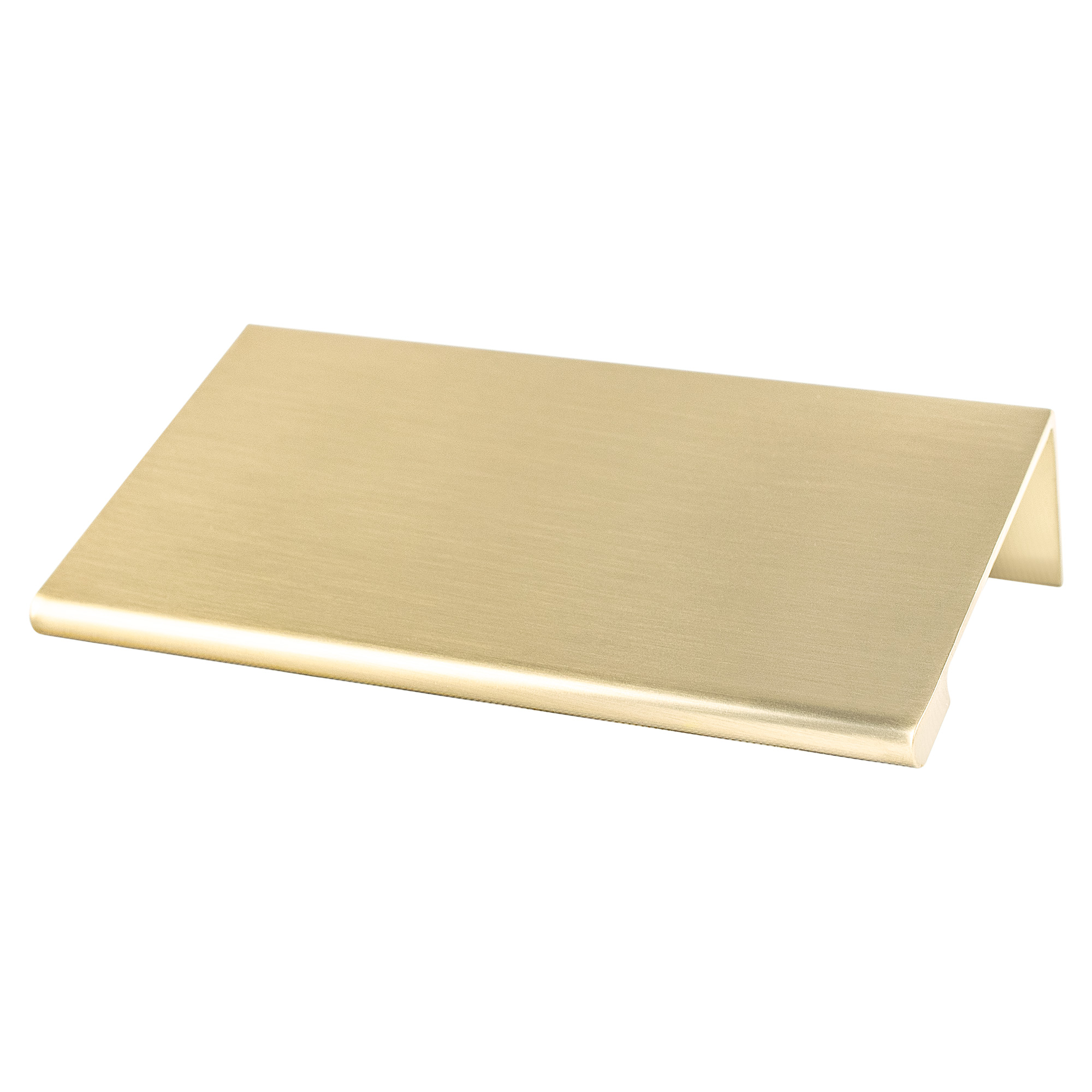 Contemporary Advantage Two - 56mm CC Champagne Edge Pull - Part measures 1/16in. thickness.