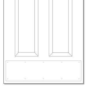 White Plastic Kickplate