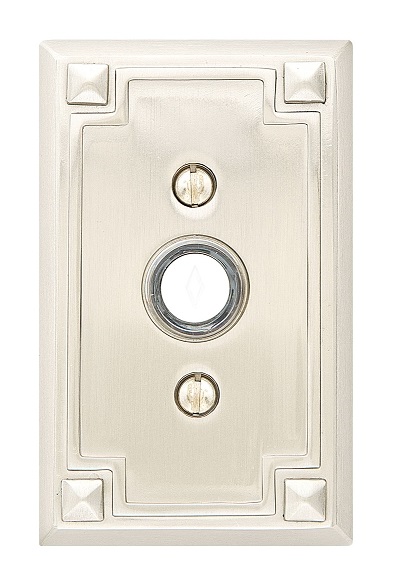 Emtek Brass Arts & Crafts Door Bell Cover