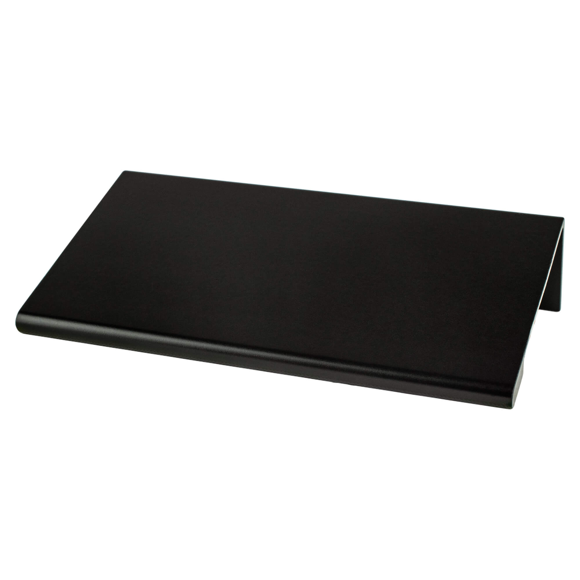 Contemporary Advantage Two 56mm CC Matte Black Look Edge Pull - Part measures 1/16in. thickness. (COPY) (COPY)