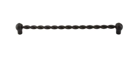 Top Knobs M453 Thames 11 11/32 Inch Twist Bar Pull Rust