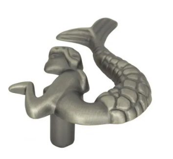 Atlas Homewares Mermaid Knob Right 2 1/2 Inch Pewter