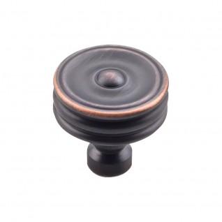 Top Knobs TK881UM Brixton 1 1/4 inch Ridged Knob Umbrio