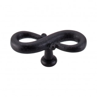 Top Knobs M632 Normandy 3 1/4 Inch S Shaped Cabinet Knob Patine Black