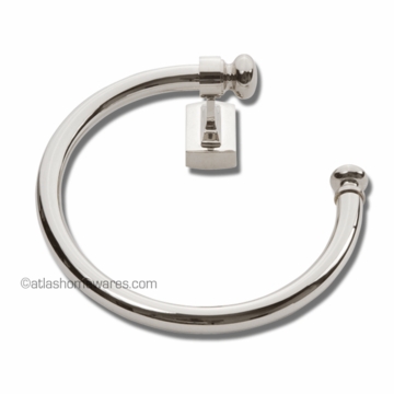 Atlas Homewares Legacy Bath Collection Towel Ring in Polished Nickel