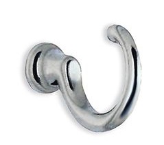 Beslagsboden Classic Basic Loop Hook - Polished Chrome (Pair)