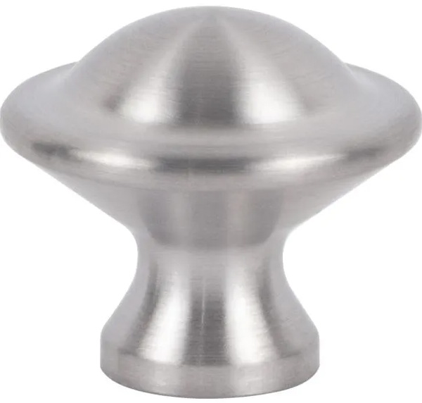 Atlas Homewares Torrance Knob 1 1/8 Inch Brushed Stainless Steel