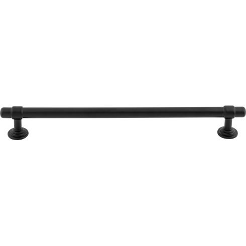 Top Knobs TK3005BLK Ellis Pull 8 13/16 Inch CC Flat Black