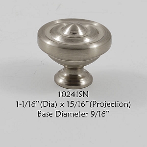 Residential Essentials 10241 Cabinet Knob in Satin Nickel