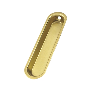 Deltana Solid Brass 4 x 1 x 1/2 Inch Flush Pull