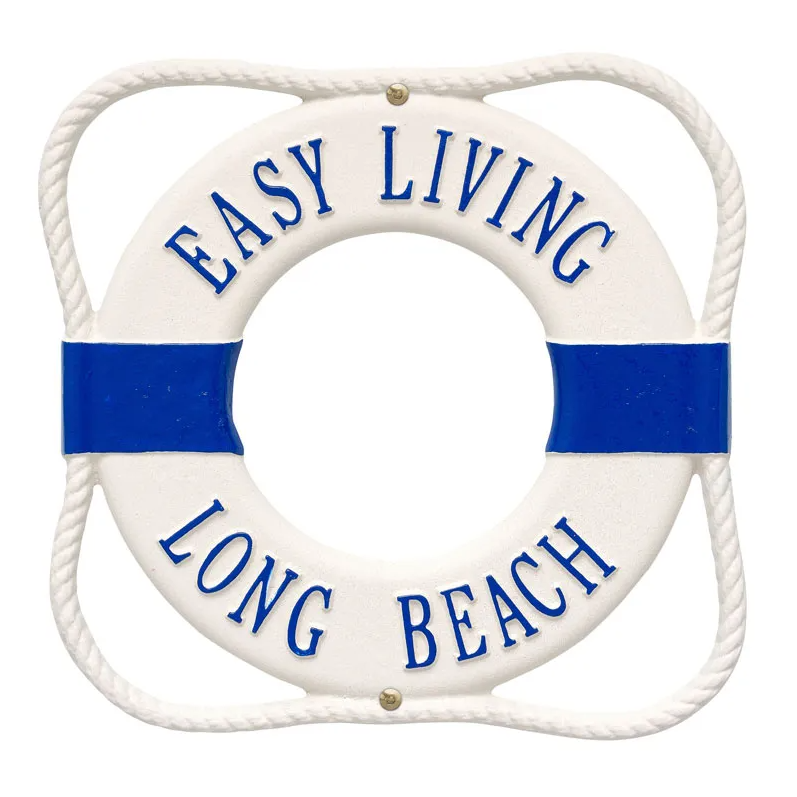 Whitehall Life Ring Plaque Standard Wall Two Line