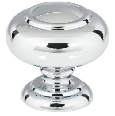Atlas Homewares Victoria Knob 1 1/4 Inch Polished Chrome