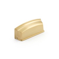 Schaub Menlo Park Cup Pull 3 1/2 inch cc Signature Satin Brass
