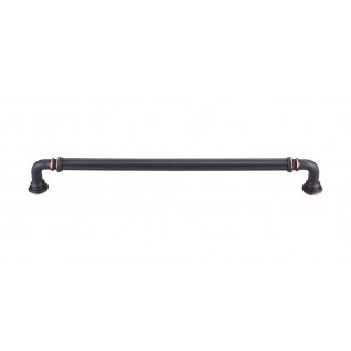 Top Knobs Chareua TK325UM Reeded Pull 9 Inch CC Umbrio