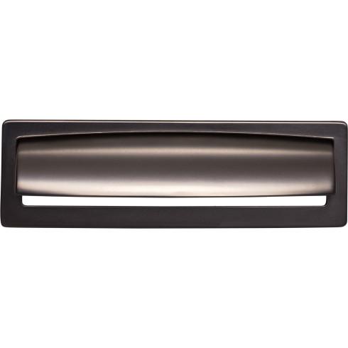 Top Knobs TK938AG Hollin Cup Pull 5 1/16 Inch CC Ash Gray