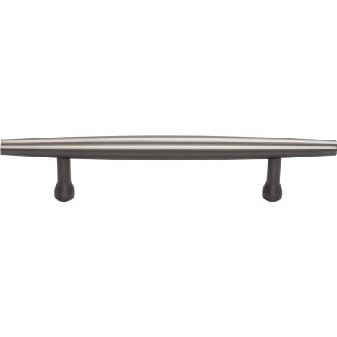 Top Knobs TK901BLK Kinney Knob 1 1/4 Inch Flat Black
