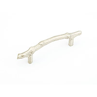 Schaub Cast Bronze Mountain 4 inch CC Stick Cabinet Pull in Antique Silver